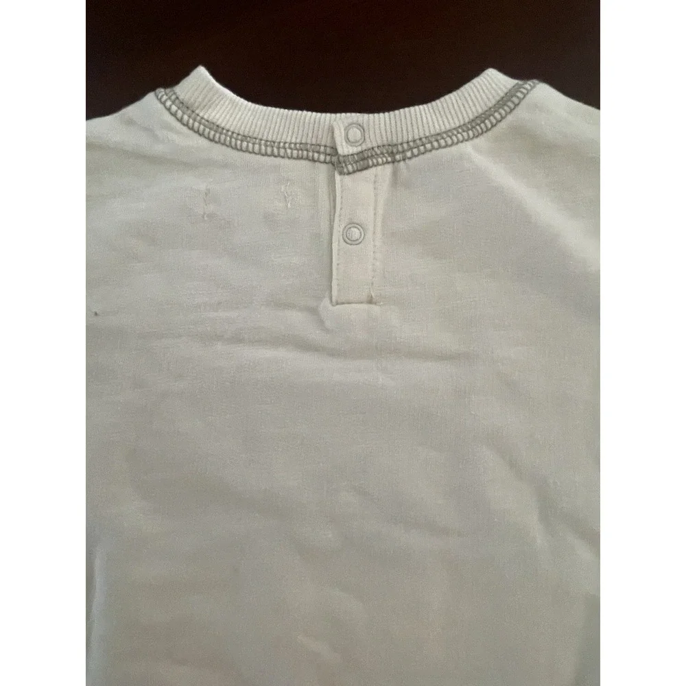 Grayson Mini Baby Off - White Long Sleeve COURAGE Bodysuit Outfit Size 12 M NWT